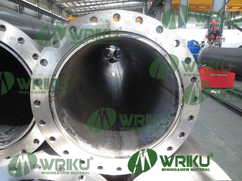 WRIKU@Rubber-lined Mining Steel Pipe